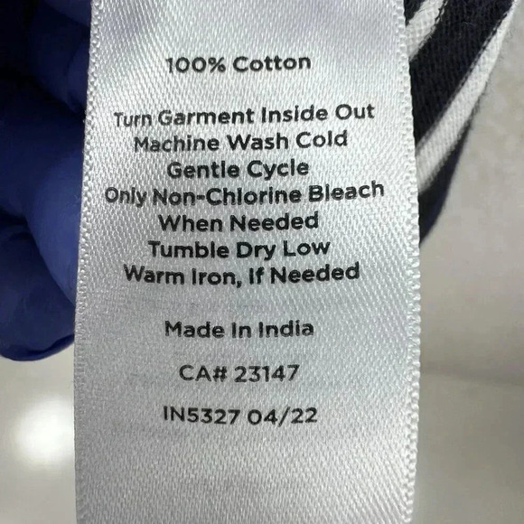 Talbots 1XL NWT Navy White Stripe Belted Knit Shift Midi Dress Nautical Yacht - Picture 13 of 15